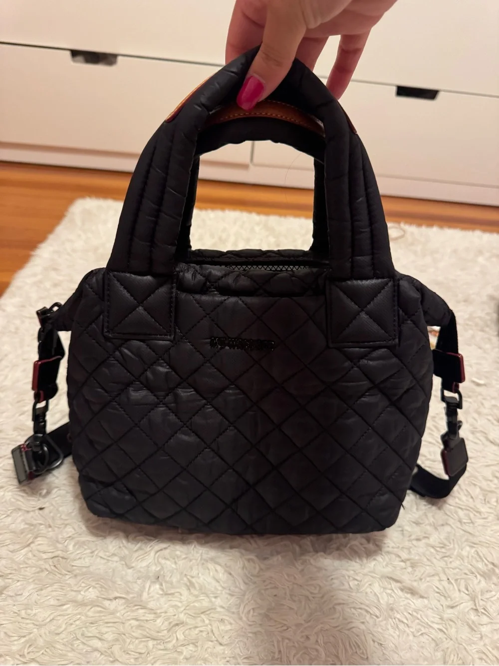 MZ Wallace medium black metro Sutton tote crossbody